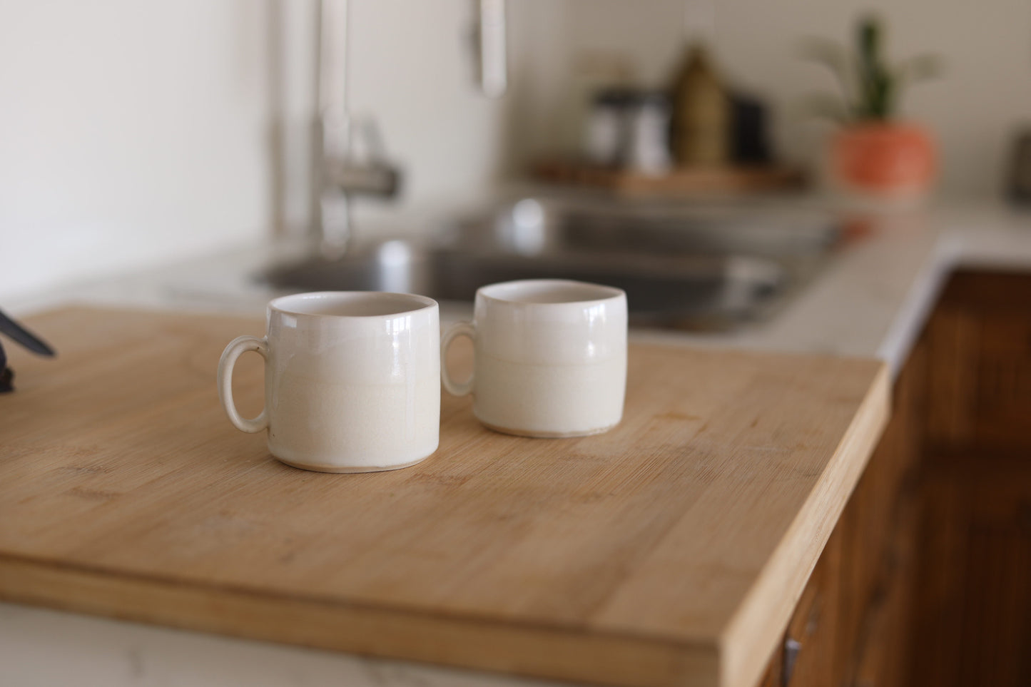 Pepo Ceramics Simple Espresso Cup/Kids Cup - soft matte + gloss white