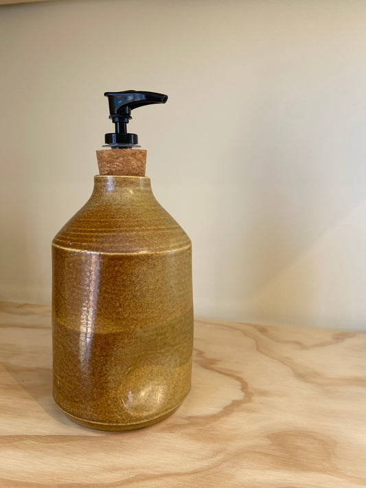 Olive Soap Dispenser with dent