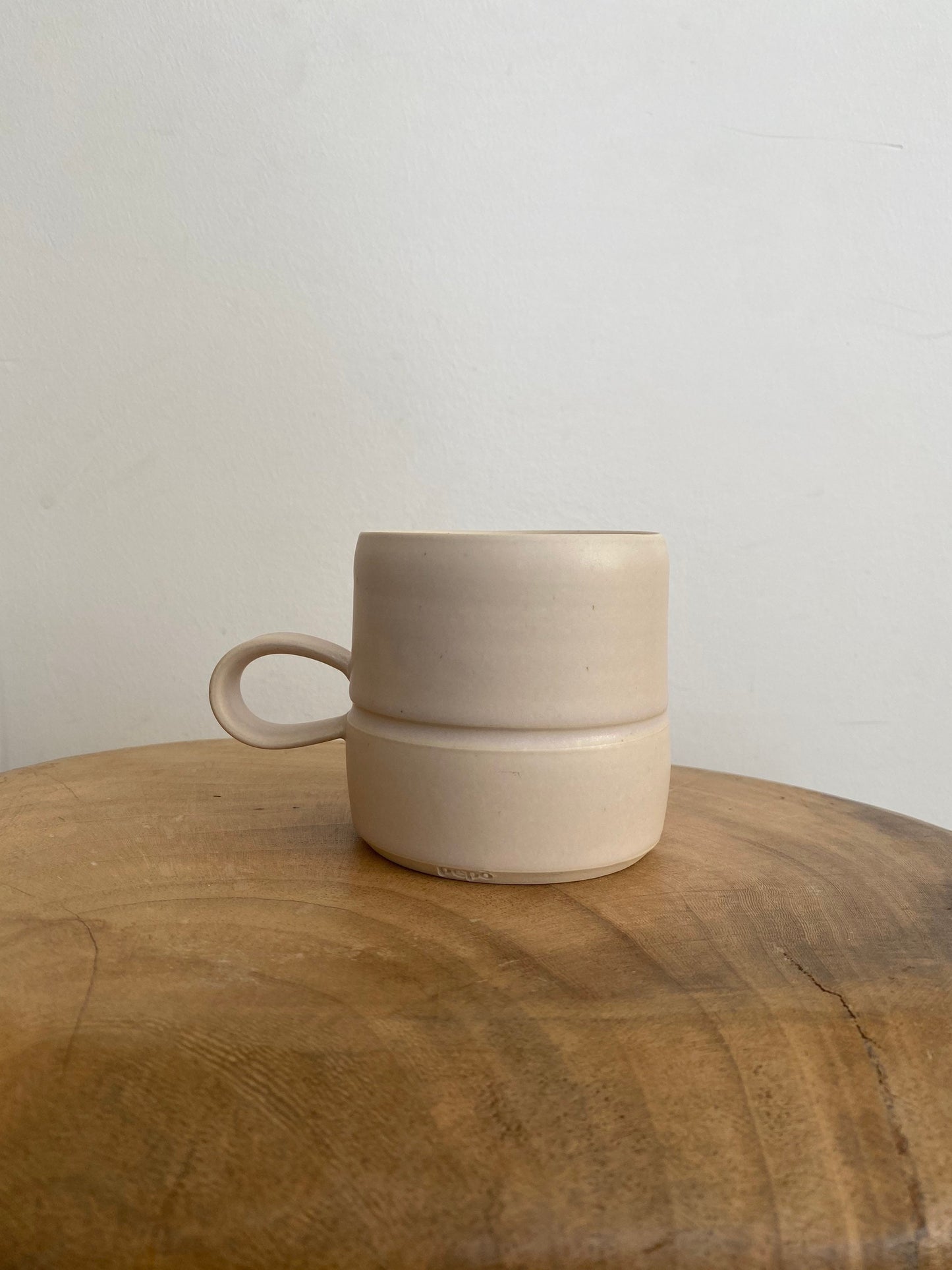 Pepo Ceramics Stripe Mug - soft pink