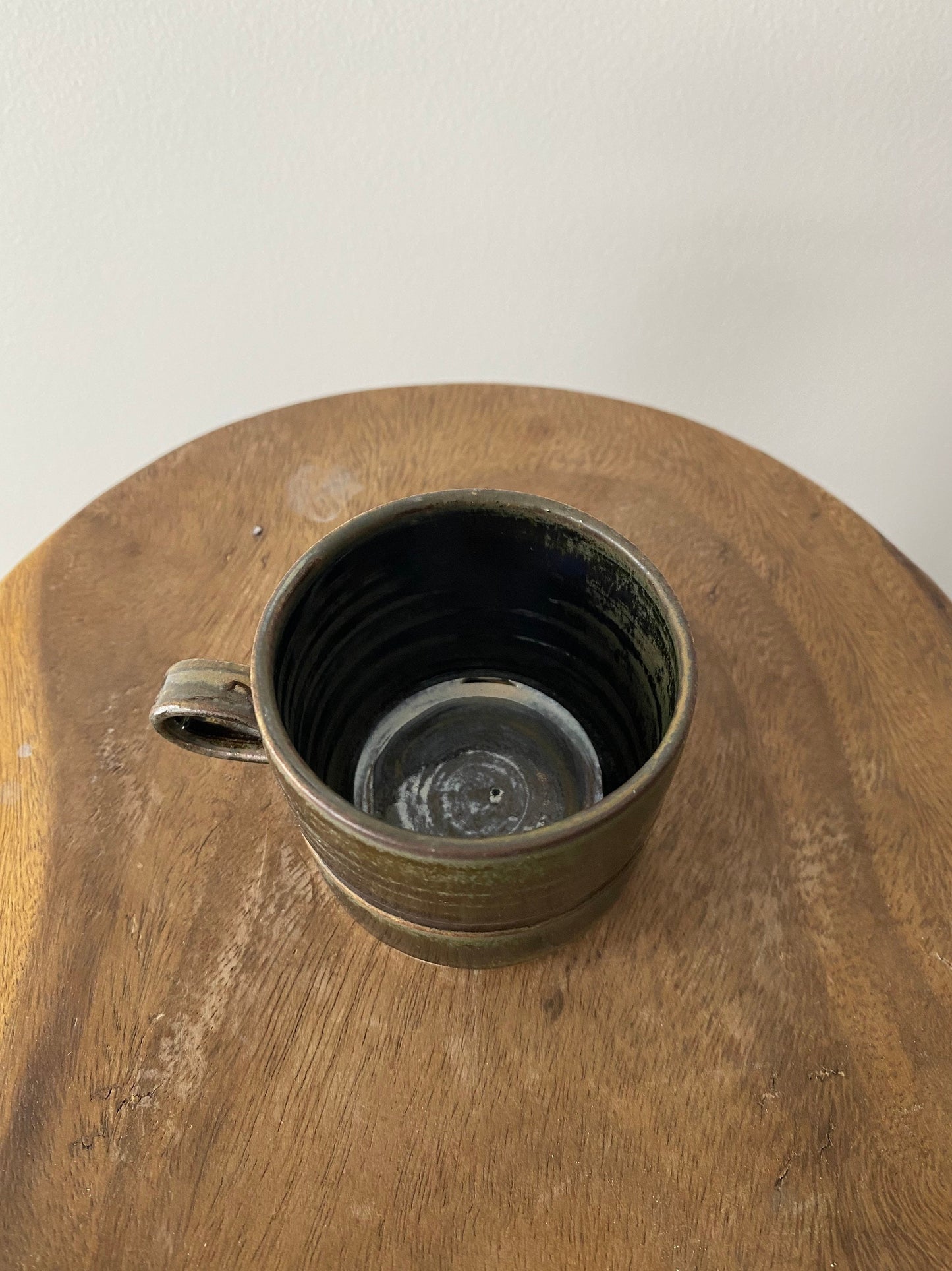Pepo Ceramics Stripe Espresso Cup - mirror black