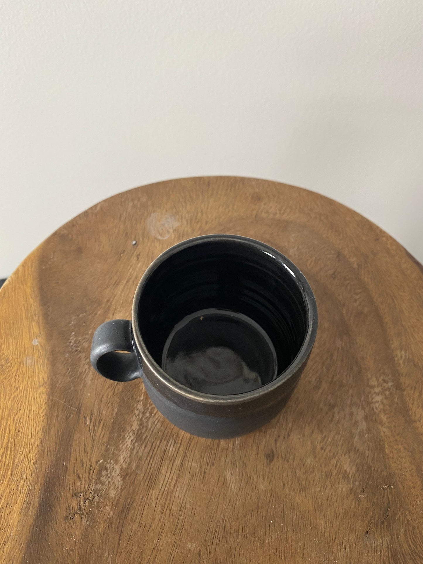 Pepo Ceramics Simple Espresso cup- matte and gloss black