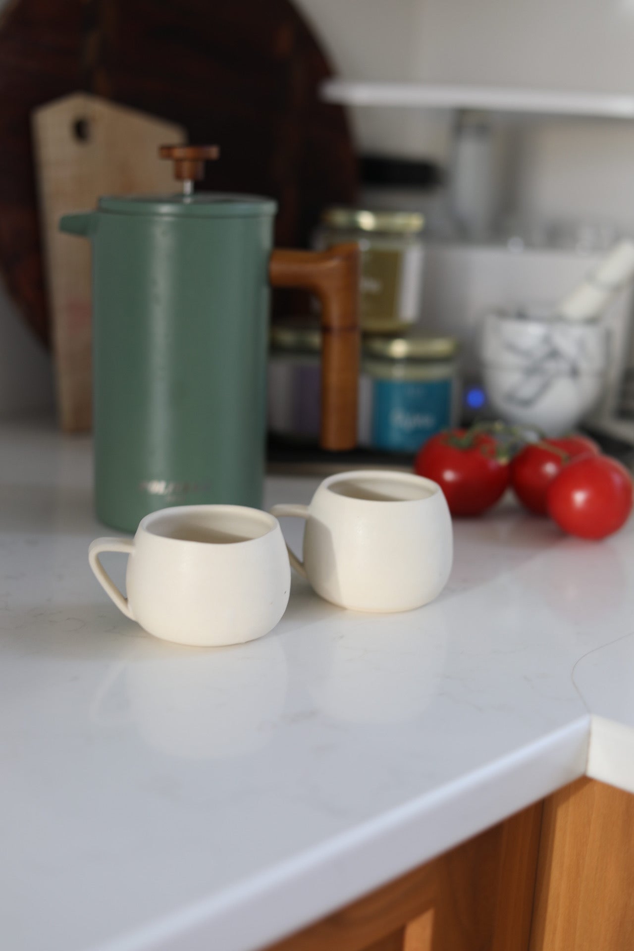 Pepo Ceramics Belly Espresso Mug- soft matte white